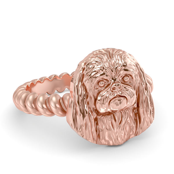 PEKINGESE Twisted Wire Rope Ring