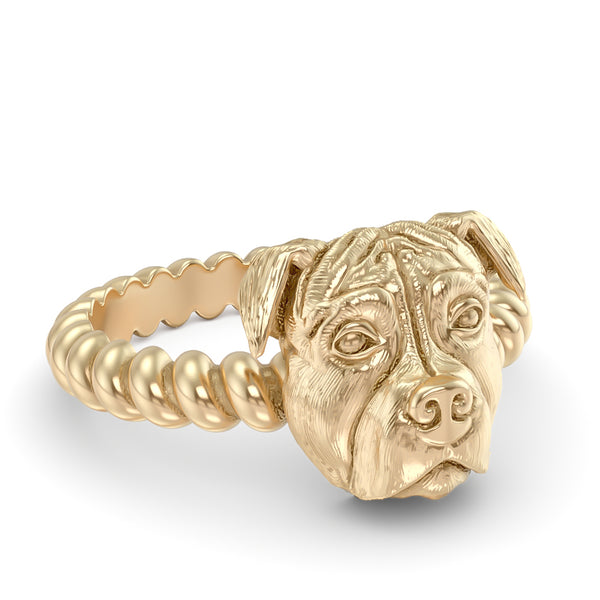 Pit Bull Breed Twisted Wire Rope Ring