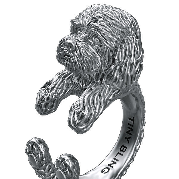 Cockapoo Jewelry Cuddle Wrap Ring - TINY BLING