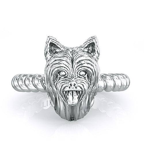 Yorkshire Terrier Long Hair Twisted Wire Rope Ring