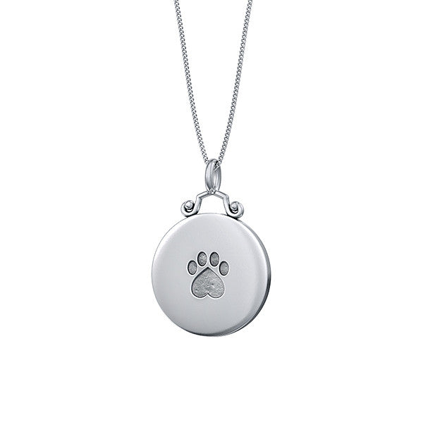 Precious Paw Print Pendant - TINY BLING