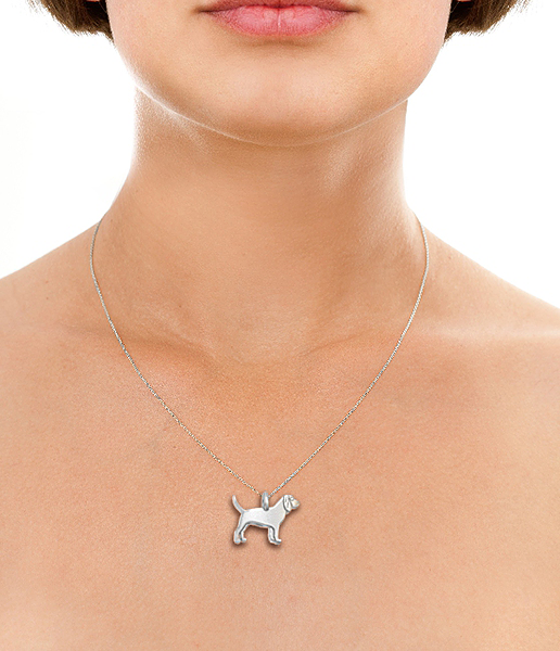 Beagle Mini Pups Diamond Necklace