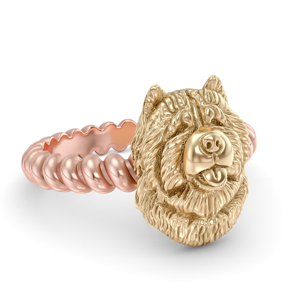 Chow Chow Breed Twisted Wire Rope Ring