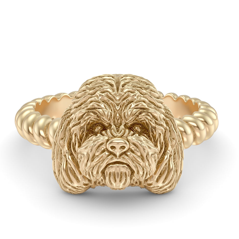 Cockapoo Breed Twisted Wire Rope Ring – TINY BLING