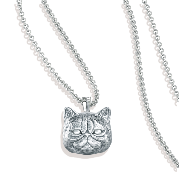 Persian Cat Breed Face Pendant