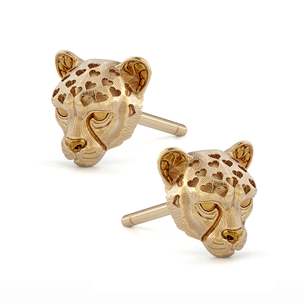 Cheetah Love earring gold