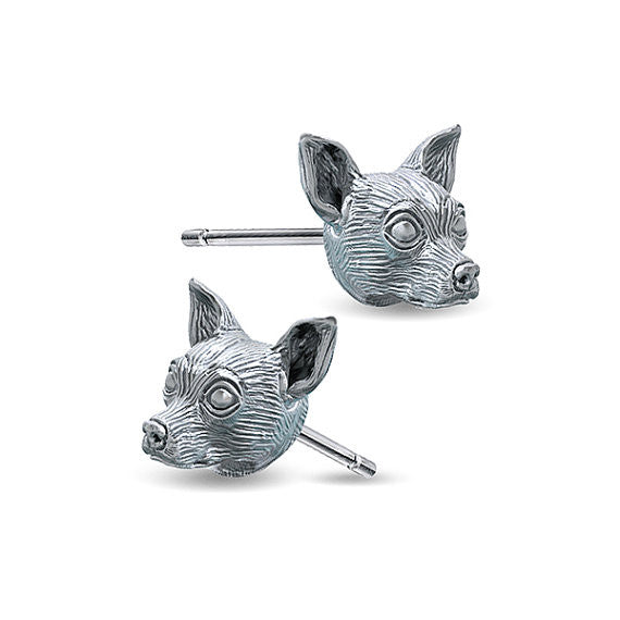Chihuahua Breed Face Earring Studs