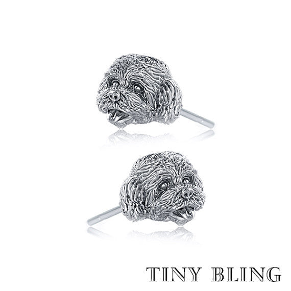 Cockapoo Breed Face Earring Studs