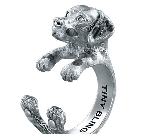 Dalmatian Breed Jewelry Cuddle Wrap Ring