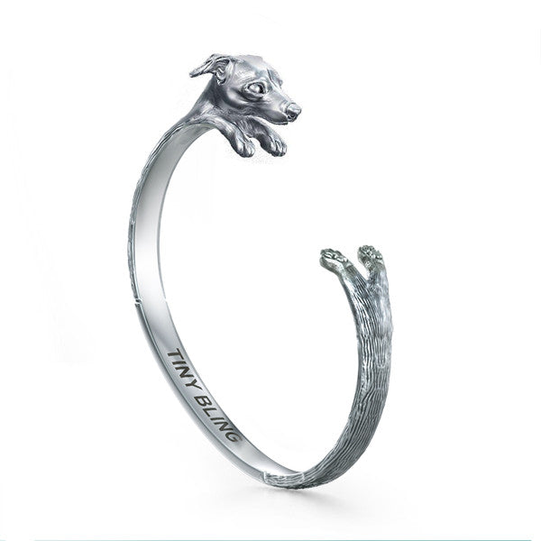 Greyhound Breed Jewelry Cuddle Cuff Bracelet