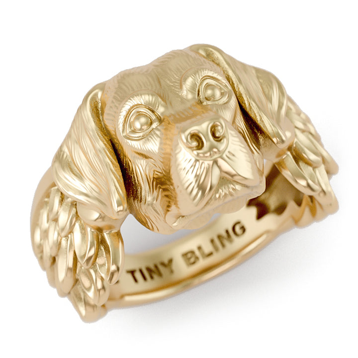 Labrador Retriever Angel Wings Memorial Ring – TINY BLING