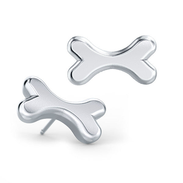 Lucky Bone Earring Studs - TINY BLING