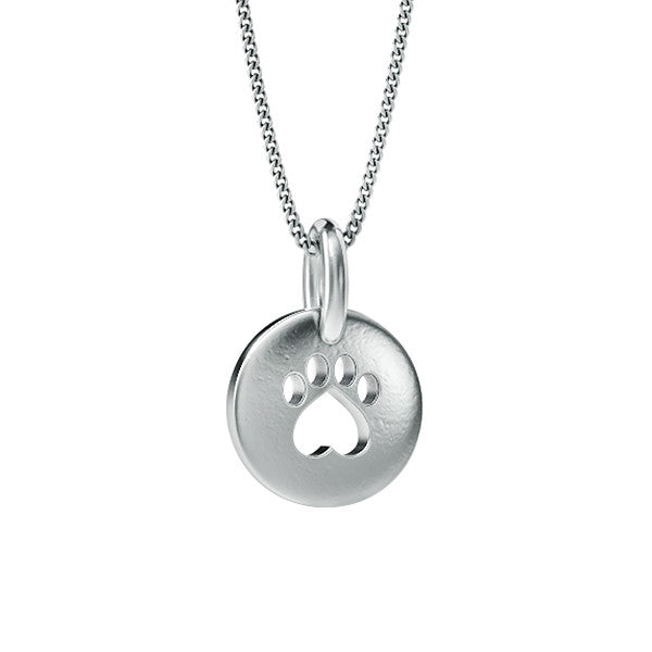 Bella Mini Paw Print Pendant - TINY BLING