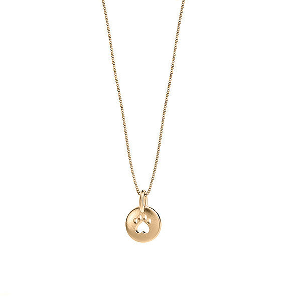 Bella Mini Paw Print Pendant - TINY BLING