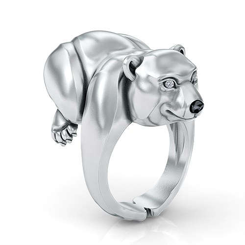 Cuddly Polar Bear Ring