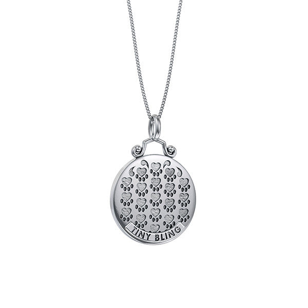 Precious Paw Print Pendant - TINY BLING