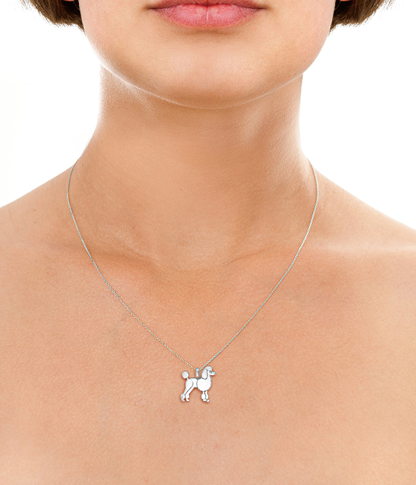 Custom Dog Breed Mini Pups Diamond Necklace