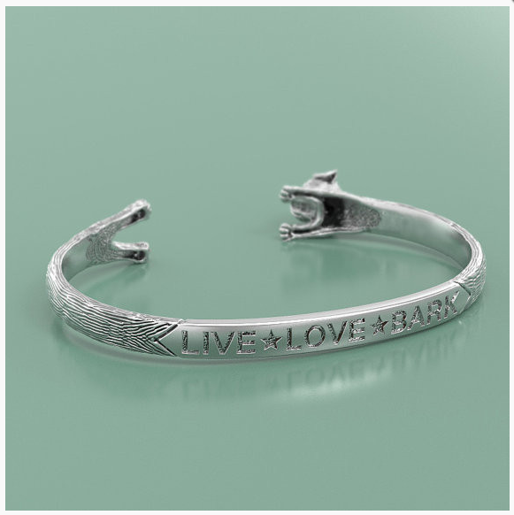 Miniature Schnauzer Jewelry Cuddle Cuff Bracelet - TINY BLING