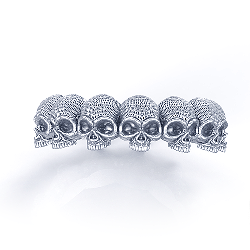 Union Eternity Skull Ring Sterling Silver 3