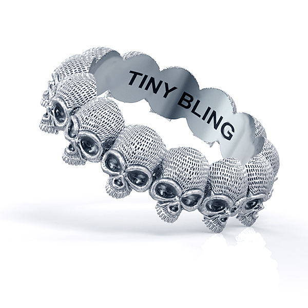 Union Eternity Skull Ring Sterling Silver 1