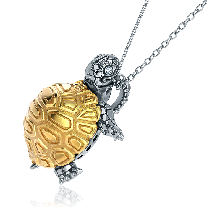 Madagascar Tortoise Diamond Necklace