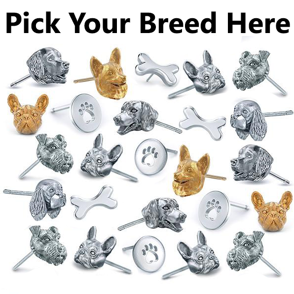 All Dog Breeds- Earring Studs