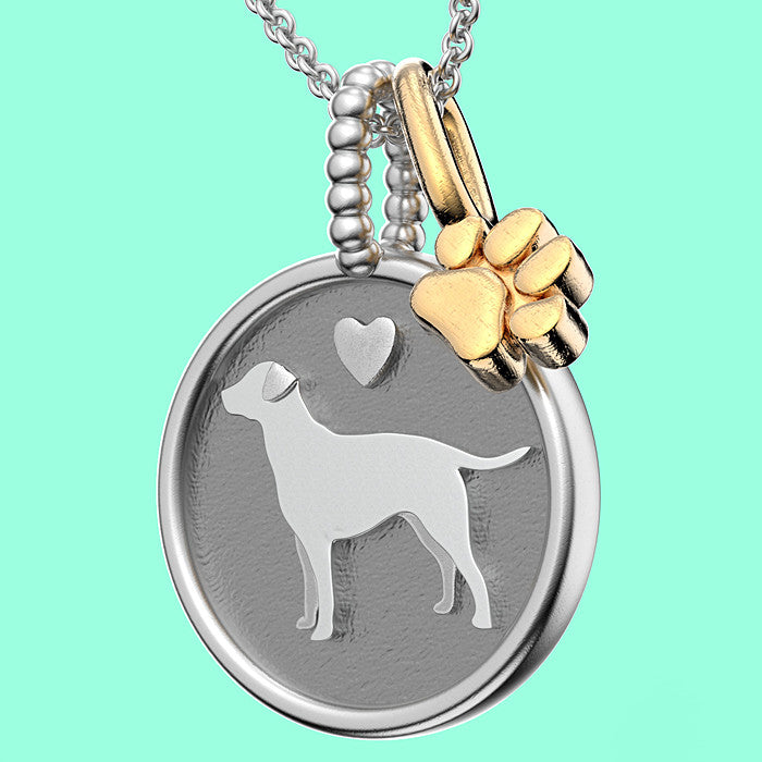 Labrador Retriever Doggy Disk Charm - TINY BLING