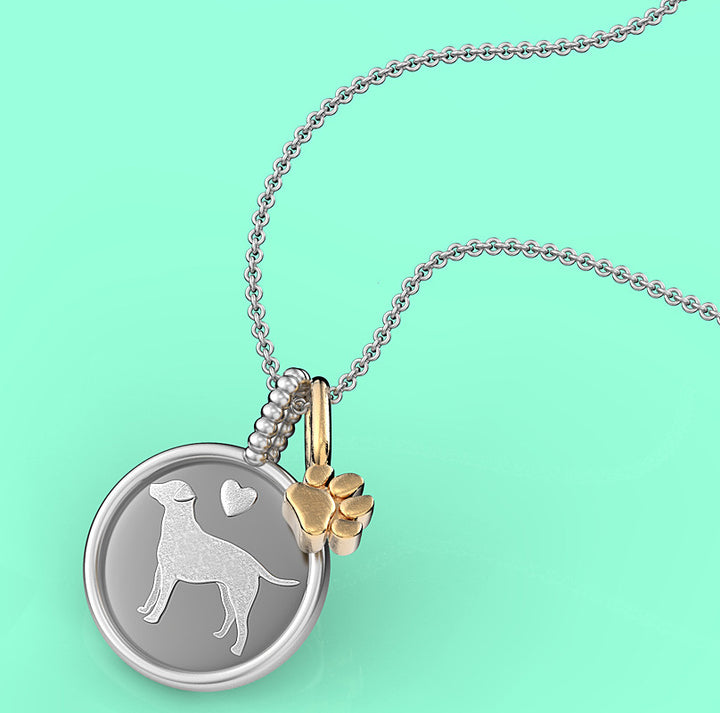 Labrador Retriever Doggy Disk Charm - TINY BLING