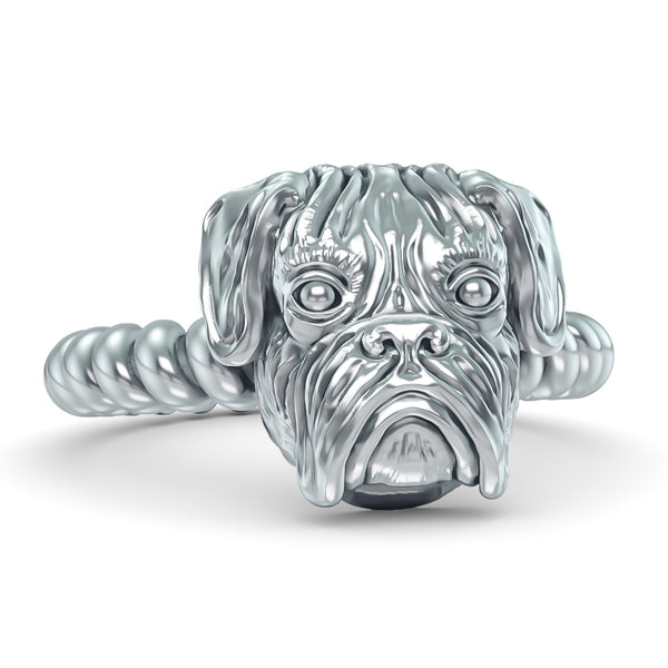 Boxer Breed Twisted Wire Rope Ring