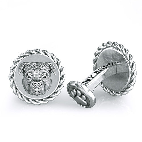 Pit bull Dapper Cufflinks