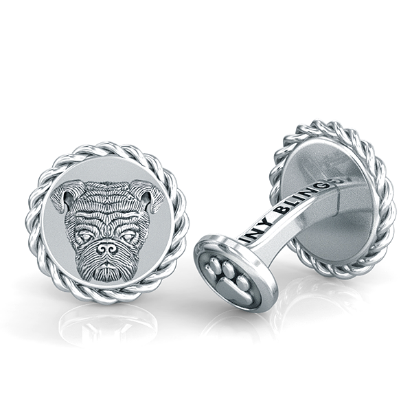 English Bulldog Dapper Cufflinks