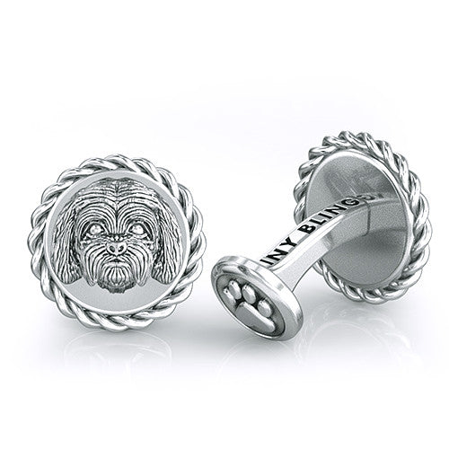 Maltese Breed Dapper Cufflinks