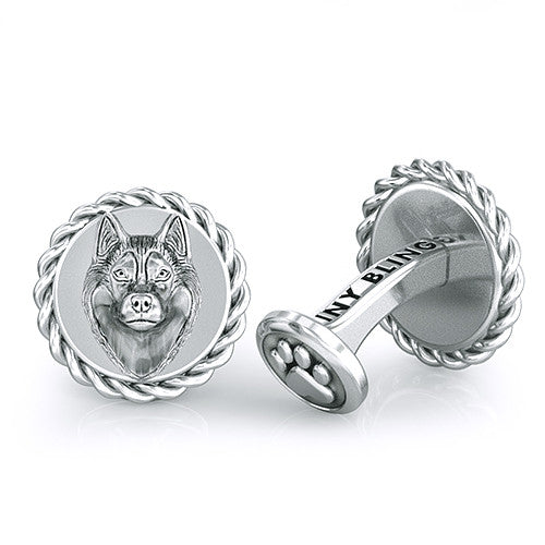 Siberian Husky Dapper Cufflinks