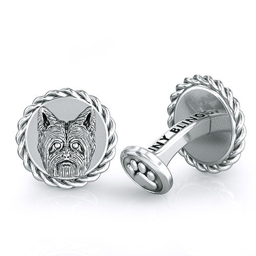 Yorkshire Terrier Short Hair Dapper Cufflinks