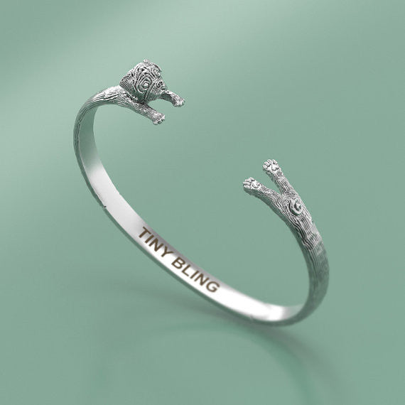 Pug Breed Jewelry Cuddle Cuff Bracelet - TINY BLING