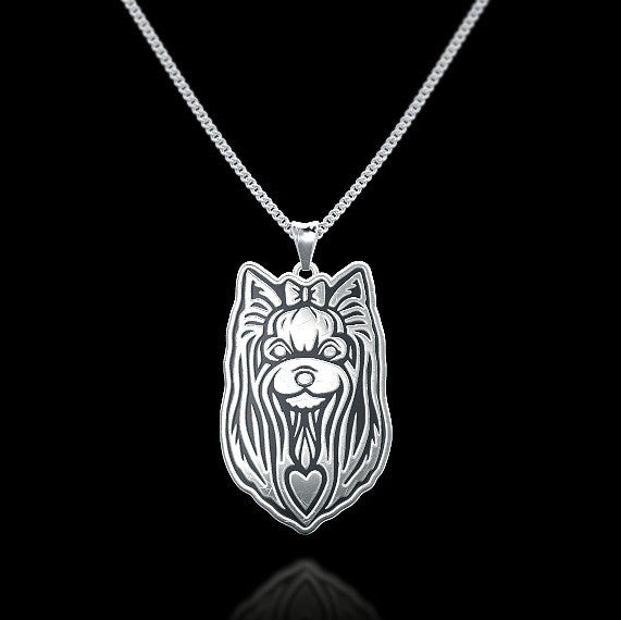 Yorkshire Terrier Breed Jewelry Necklace - TINY BLING